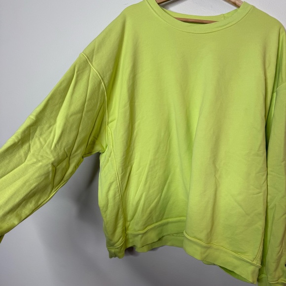 Daily Drills Zilker Oversized Crewneck size xs/small neon green - Picture 5 of 8